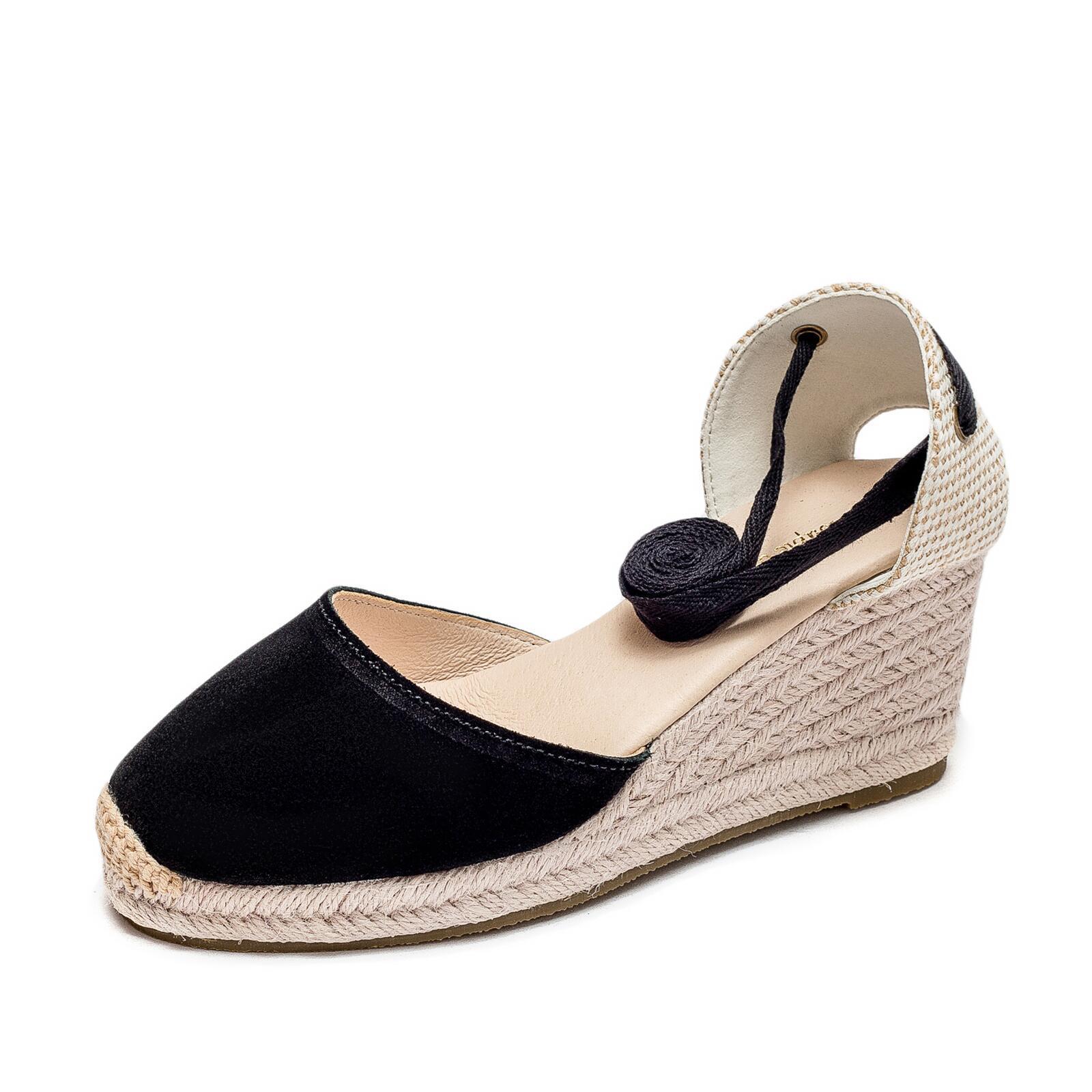 Nicecin Wholesale Espadrilles High Quality Wedged  Hand-Made Rubber Outsole Shoes for Women