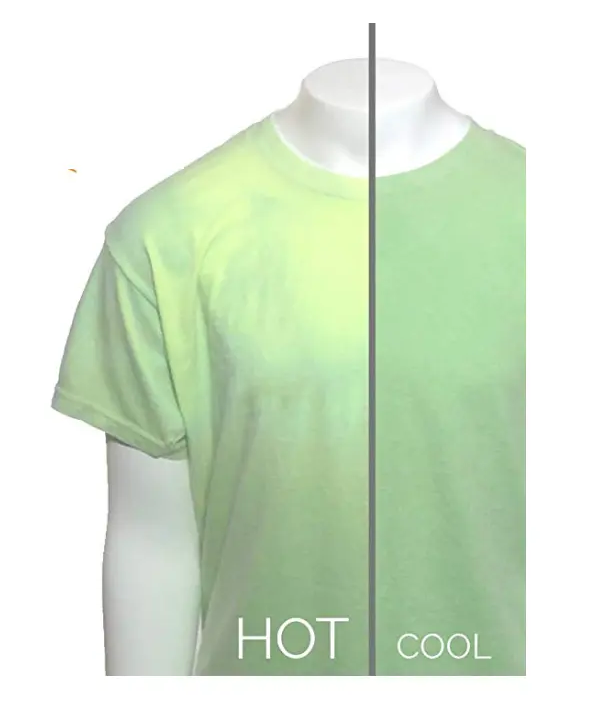 Customized logo thermochromic clothing hypercolor heat changine color tee changing t shirt