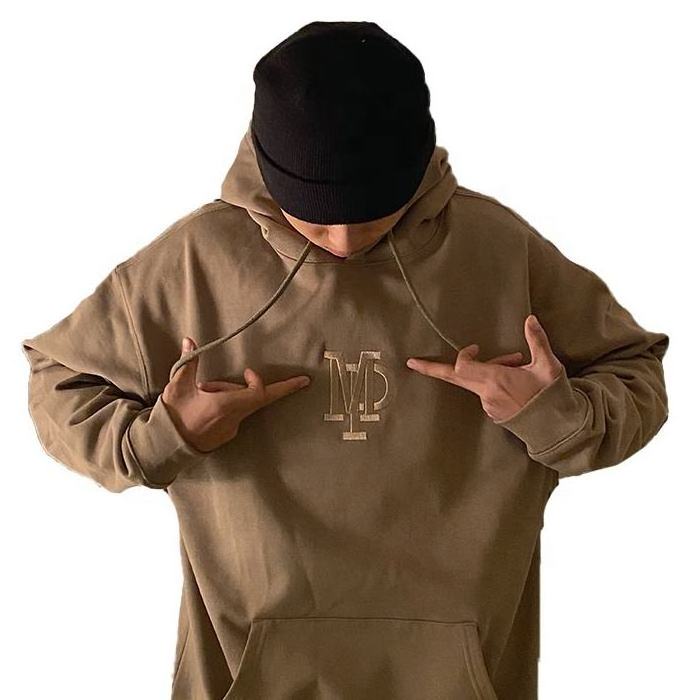 Custom embroidered 320 gsm hoodie 100% cotton hoodie unisex embroidery custom hoodie vendors