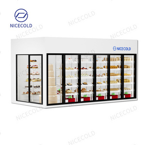 New Refrigeration Equipment Glass Door Cold Room Storage Display Walk in Cooler and Freezer