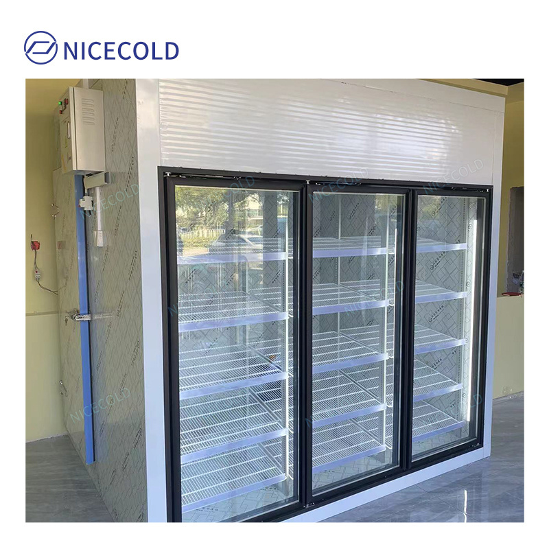 Display Glass Door Walk in Cold Room with Pu Panel at Preferential Price