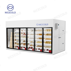 Factory Direct Sales Glass Door Display Refrigeration Storage Cold Room for Flower Display Freezer