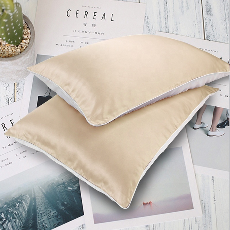 Bindi Solid Color 100 Silk Satin Single-Sided Silk Breathable Pillow Cover 19moomi Silk Sleeping Pillow Case