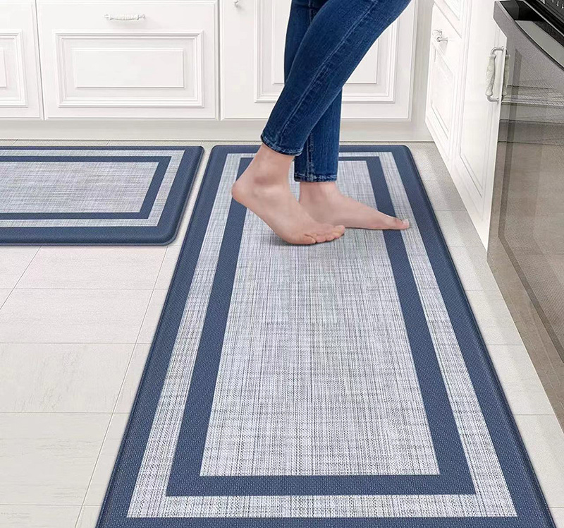 Kitchen Anti Fatigue Mat PVC Non Slip Rugs and Waterproof mats Standing Floor Mats for House Sink Bathroom