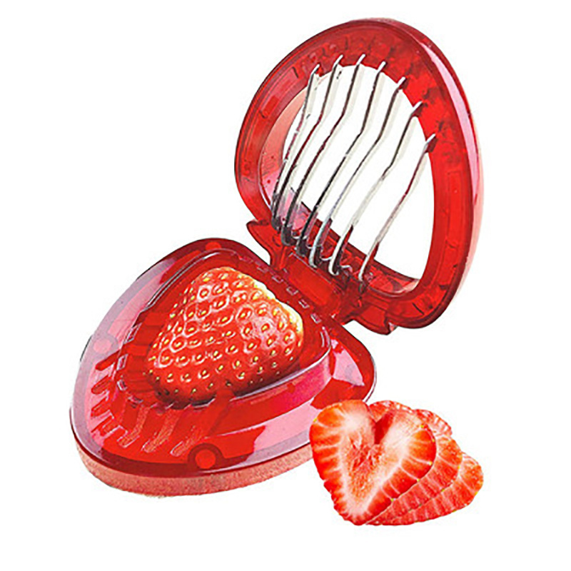 Stainless Steel Strawberry Egg Cutter Fruit and Vegetable Sheller strawberry slicer with Core Remover