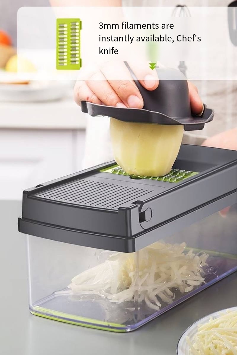 16 in 1 Multipurpose Vegetable Potato Cutter Manual Fullstar Vegetable Chopper Durable Kitchen Food Cutter Vegetable Chopper