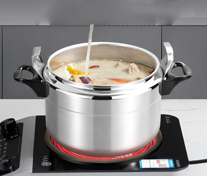 Explosion proof Bakelite Handle Pressure Cookers Multiple Safety Devices aluminum Induction Wholesale Cooker 7/9/11/35/50L