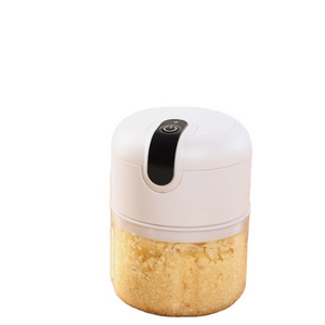 250mL Mini Electric Garlic Chopper USB Charging Ginger Masher Machine Sturdy Durable Chili Vegetable Garlic Crusher