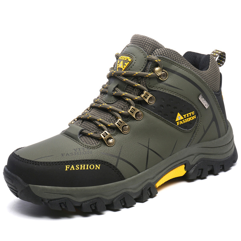 OEM Hiking Shoes Men Outdoor Boots Autumn Winter High Top Mountain Climbing Sneakers Hunting Trekking Boots for Men Trainers