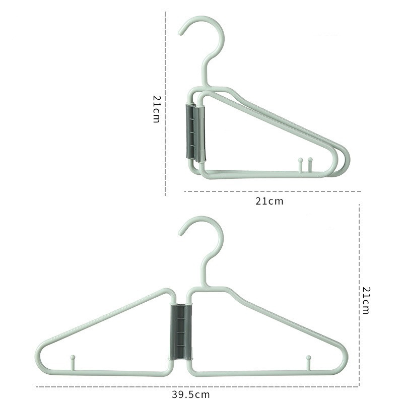 2024 New design Magic Space Saving Coat Hangers Plastic Foldable Hanger Clothes Organizers Rack For Small Space