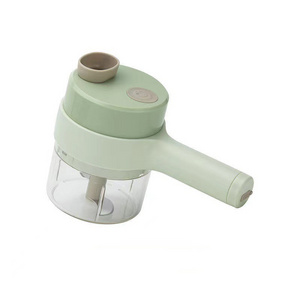 Wireless 4 in 1 handheld electric meat garlic crusher grinder with handle hammer shape vegetable cutter garlic masher