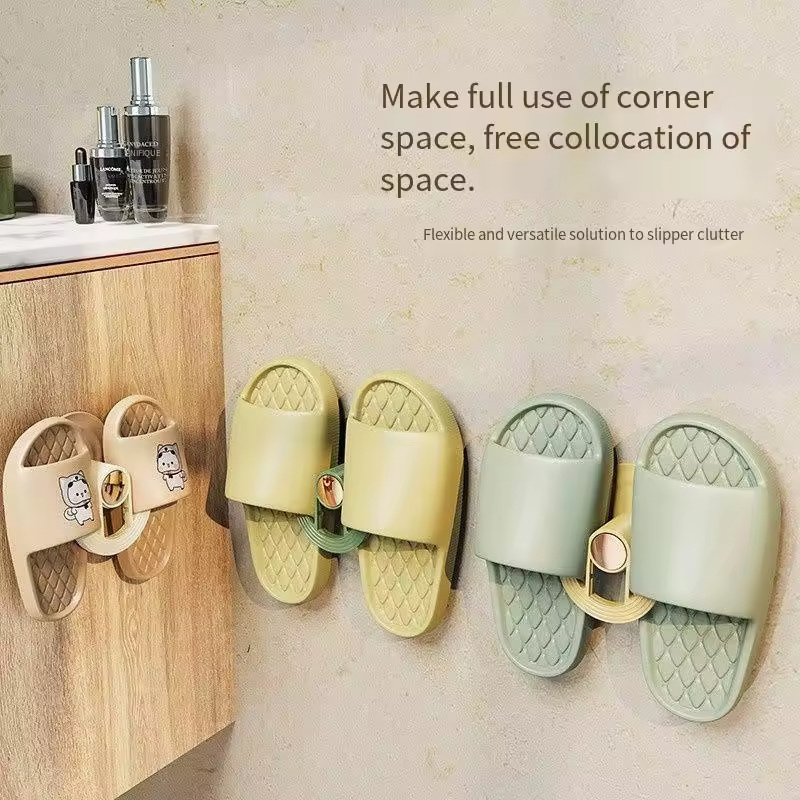 Hot Selling Simple Style Bathroom Wall Mounted Shoes Rack Custom Slippers Holder Storage Racks