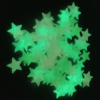 Luminous Promotional Gifts Custom Glow In The Dark Moon Stars Sticker For Kids Room