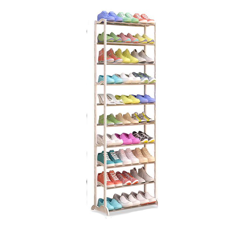 Space Saving 10 Tiers Adjustable Detachable shoe rack Shoe Display Rack