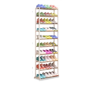 Space Saving 10 Tiers Adjustable Detachable shoe rack Shoe Display Rack