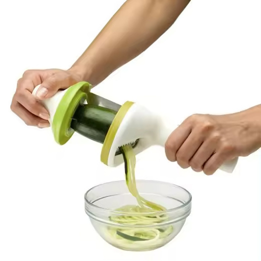 New Arrival Salad Maker 4 In 1 Twist Handheld Manual Vegetable Fruit Spiral Slicer Vegetable Spiralizer