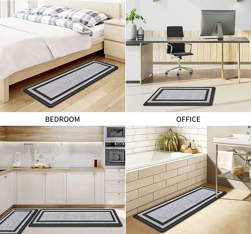 Kitchen Anti Fatigue Mat PVC Non Slip Rugs and Waterproof mats Standing Floor Mats for House Sink Bathroom