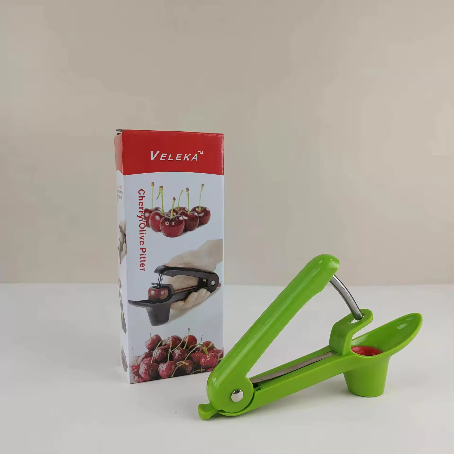 Kitchen Gadgets Cherry Pitter Plastic Fruit Core Seed Remover Portable Corer Manual Olive Cherry Pitter Tool