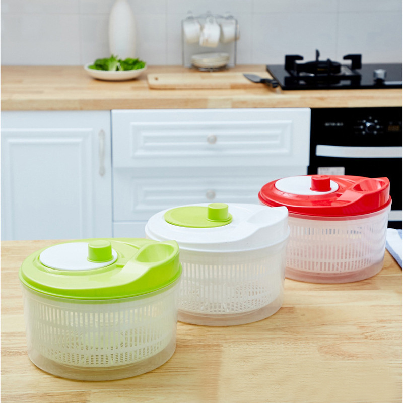 Multifunctional Essential kitchen tool Manual Plastic fruit Mixer Salad dryer vegetable spinner