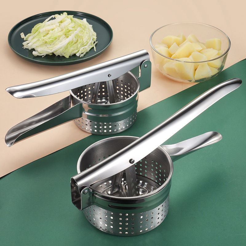 Potato Ricer Stainless steel Masher fruit and vegetable press juicer Pumpkin puree mashed potato ricer