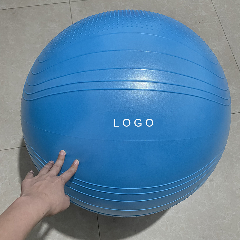 Custom logo Anti Burst Balance Exercise Ball Non-slip Stability Gym fitness inflatable 65cm Premium PVC Yoga Ball