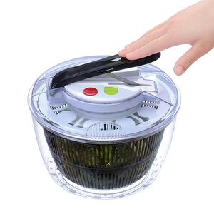 Easy to use pro Pump Spinner with Bowl Colander and Built in draining System for Fresh, Crisp, Clean Salad