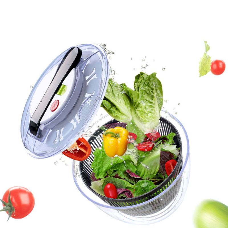 Easy to use pro Pump Spinner with Bowl Colander and Built in draining System for Fresh, Crisp, Clean Salad