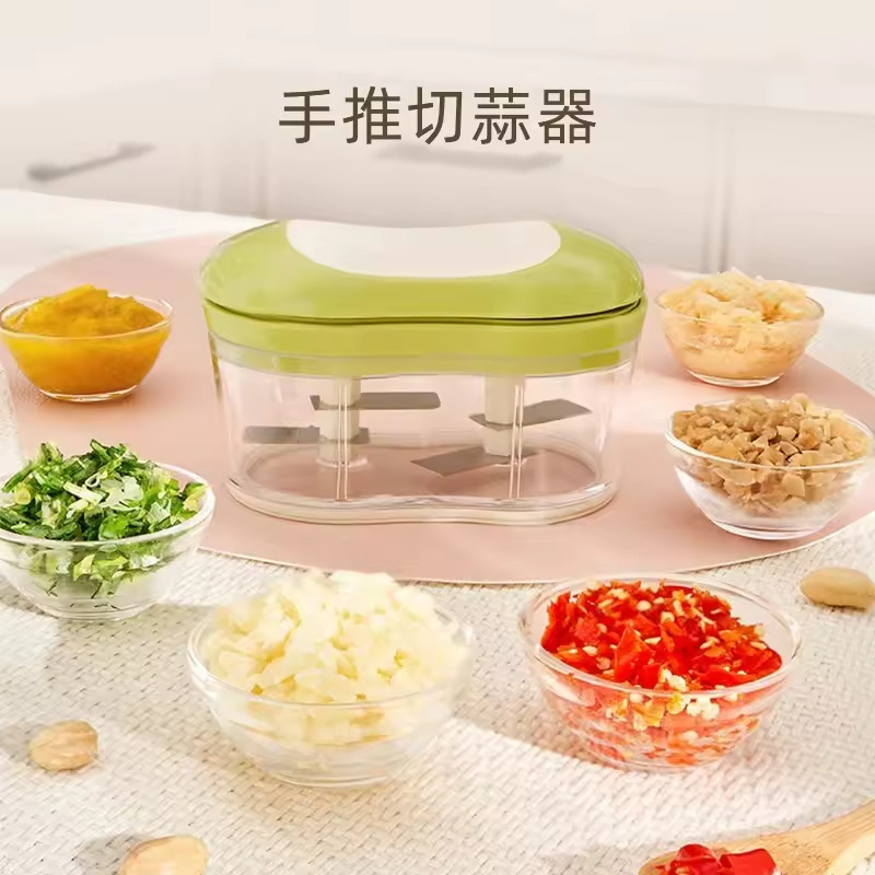 Mini Speedy Portable Hand Pull String Garlic Mincer Onion Cutter Hand Press Garlic Masher Manual Chopper Garlic Crusher