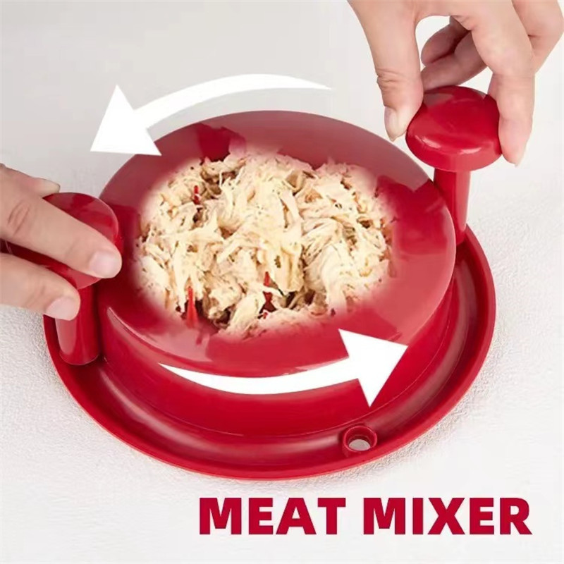 Meat Twist Shredding Machine Non-Slip Base Handle Chicken Grinder Chicken Breast Shredder Tool With Removable Plate