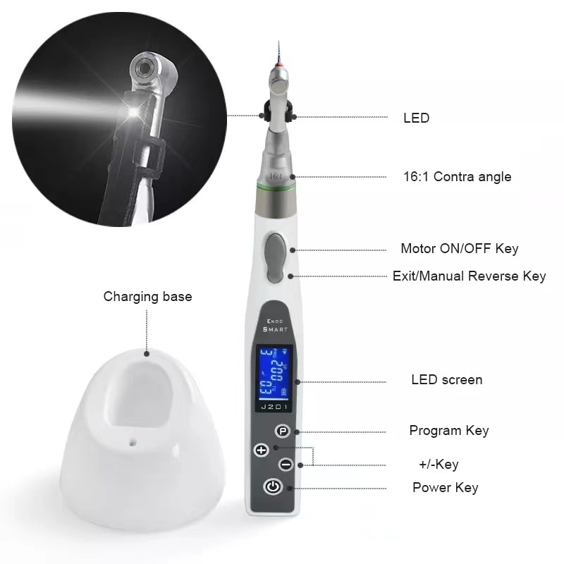 Dental wireless Endo Motor with LED/ Dental Root Canal Treatment Machine/ Reciprocating rotary motion