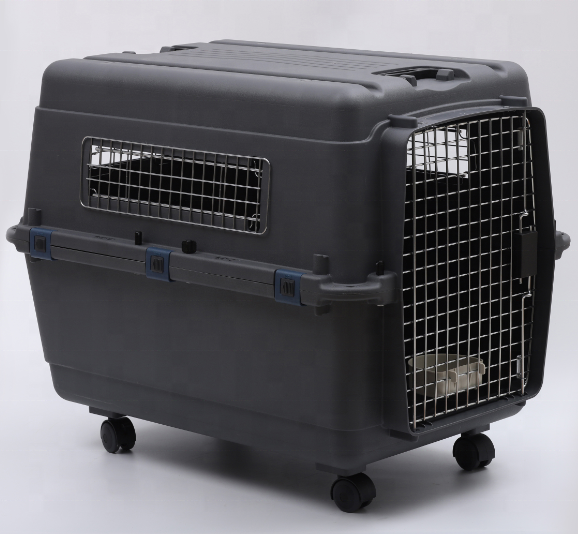 trade assurance airline approved plastic travel pet dog transport carrier cage kennel