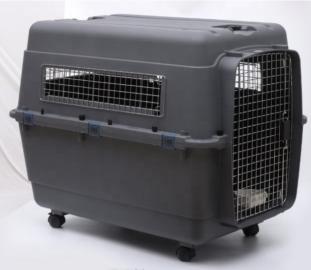 trade assurance airline approved plastic travel pet dog transport carrier cage kennel