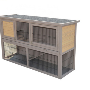 Outdoor large wooden rabbit hutch pet cages carriers