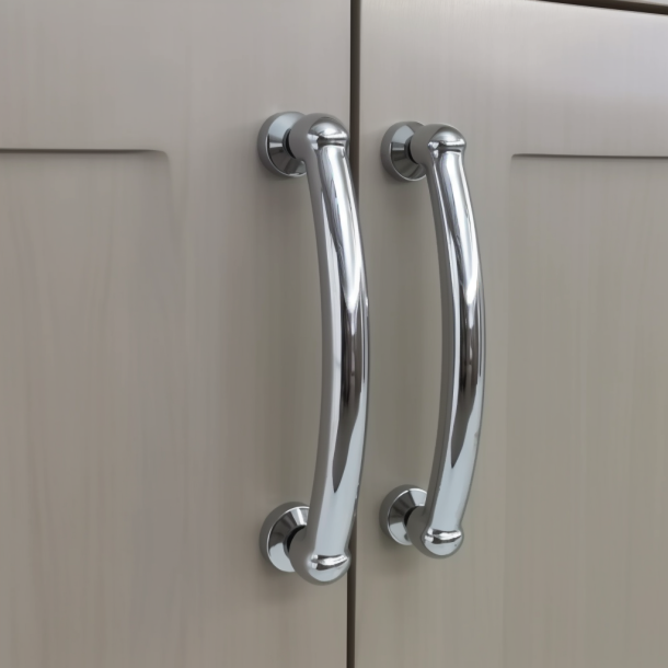 Hot selling zinc alloy material hardware handle wardrobe handle brushed nickel cabinet handle kitchen drawer