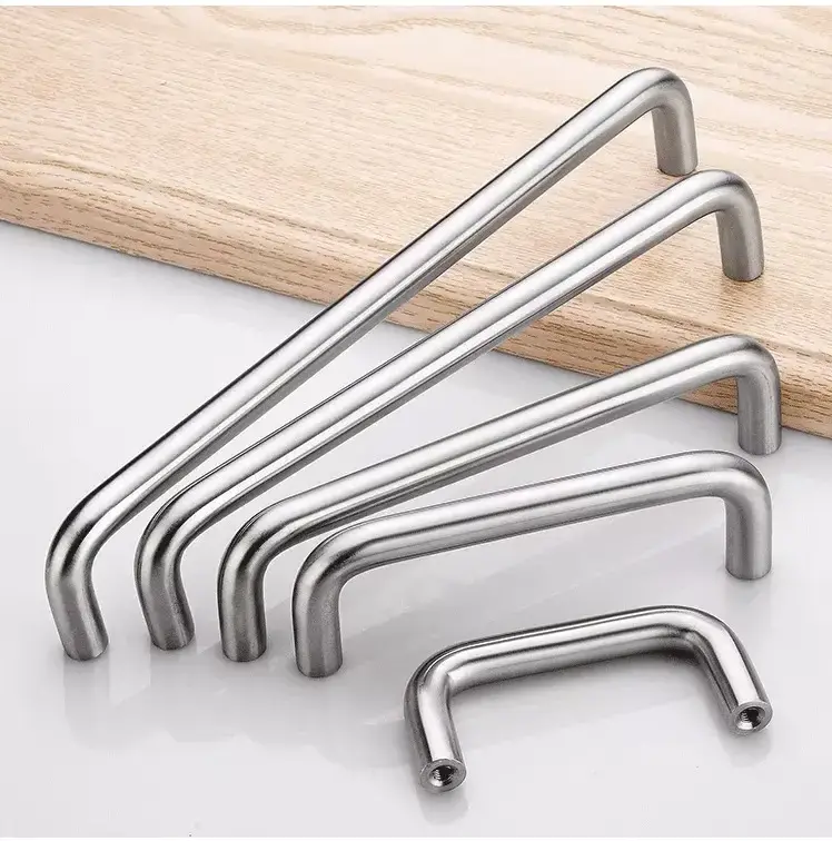 stainless steel cabinets Drawer Pulls T Bar Pull Furniture Handles Cabinet knobs Handle 55mm pull handle