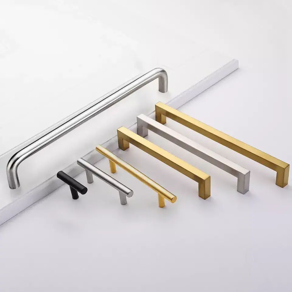 stainless steel cabinets Drawer Pulls T Bar Pull Furniture Handles Cabinet knobs Handle 55mm pull handle