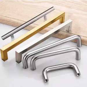 stainless steel cabinets Drawer Pulls T Bar Pull Furniture Handles Cabinet knobs Handle 55mm pull handle