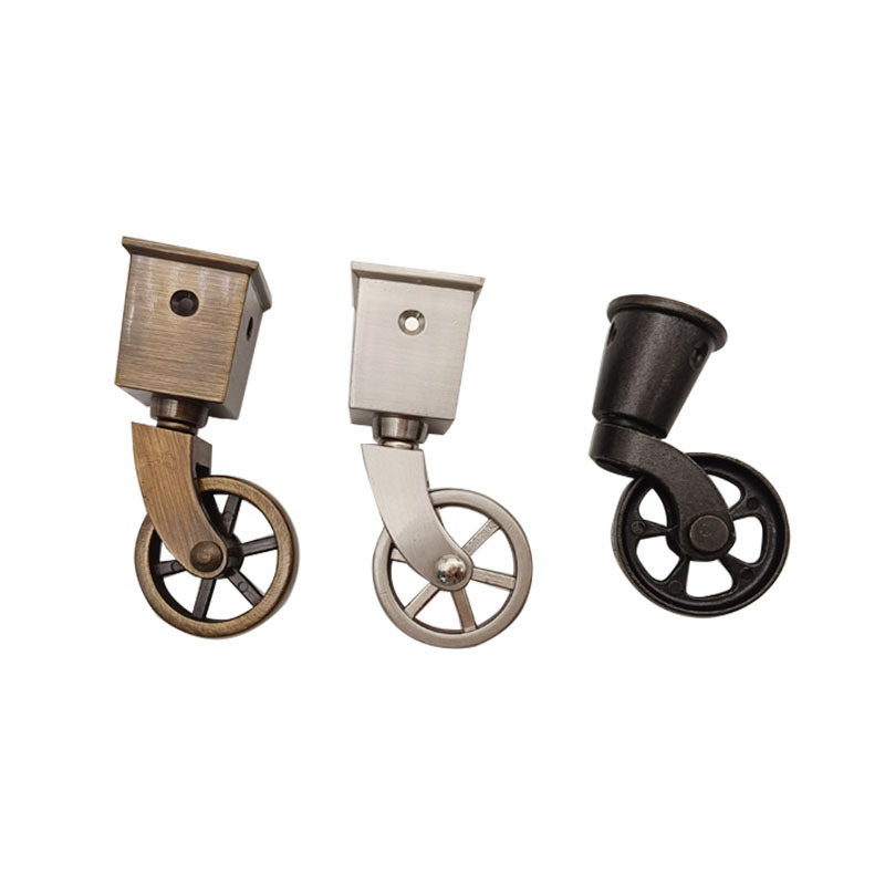 Light furniture hardware castor sofa universal wheel heavy mute pulley small cart wheel European furniture roller