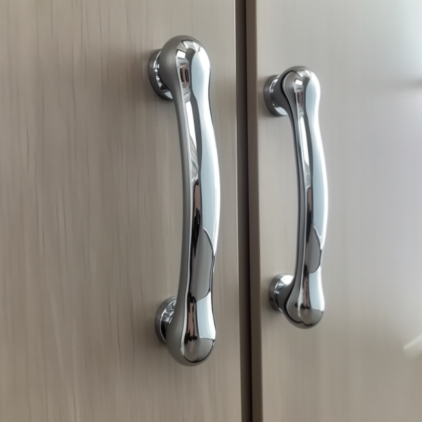 Hot selling zinc alloy material hardware handle wardrobe handle brushed nickel cabinet handle kitchen drawer