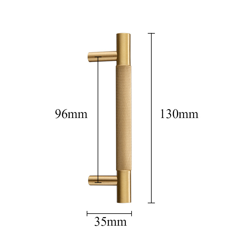 Drawer Cabinet Handle Kitchen Furniture Hardware Gold Furniture Brass Knurled Handle Bamboo IRON Modern Kitchen Door Knobs