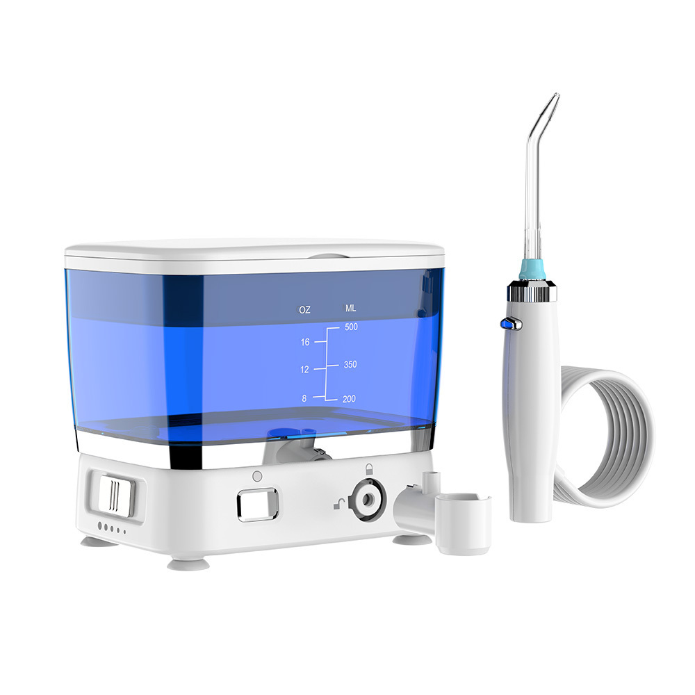 500ml IPX7 Oral Hygiene Portable Water Jet Water Flosser DentalPik Cordless Dental Jet Floss Oral Irrigator Teeth Whitening Kit