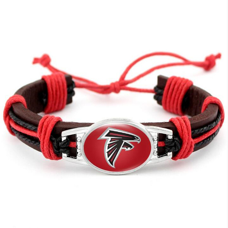 American football team Buffalo Bills woven umbrella rope survival bracelet