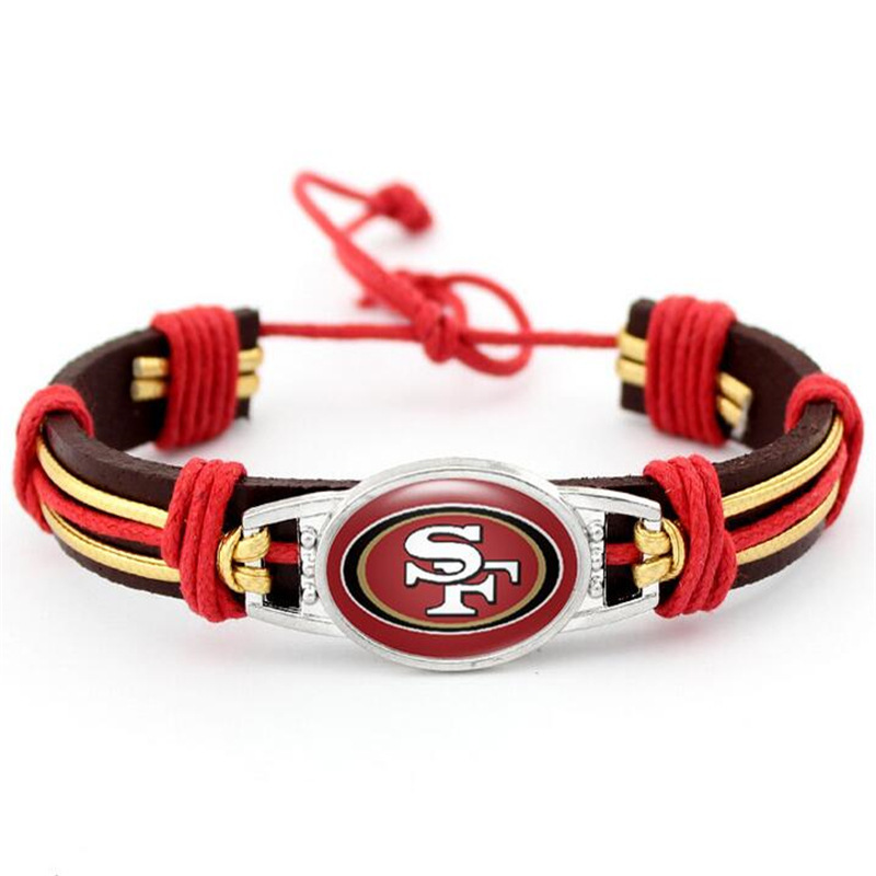 American football team Buffalo Bills woven umbrella rope survival bracelet