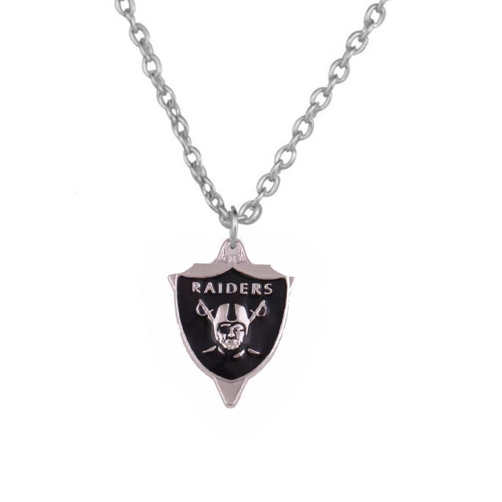 Cross border  oil dripping team jewelry Football team logo Triangle sports pendant necklace Buffalo Bills Pendant