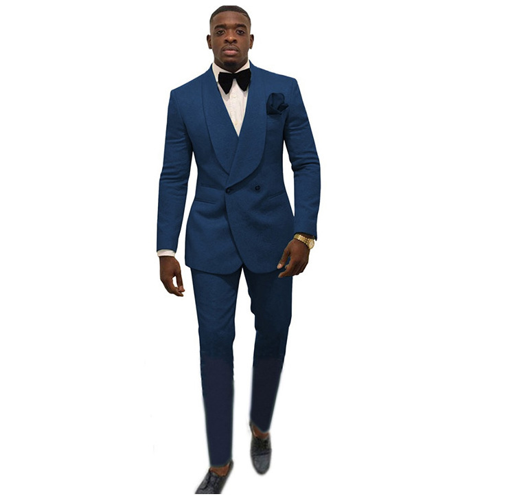 Wholesale Custom Design Men Suits 2 Pieces Blazer Pants Set Single Breasted Formal Wedding Business Men's Suits For Men