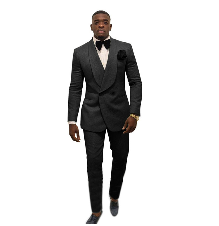 Wholesale Custom Design Men Suits 2 Pieces Blazer Pants Set Single Breasted Formal Wedding Business Men's Suits For Men