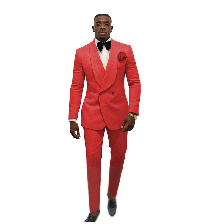 Wholesale Custom Design Men Suits 2 Pieces Blazer Pants Set Single Breasted Formal Wedding Business Men's Suits For Men