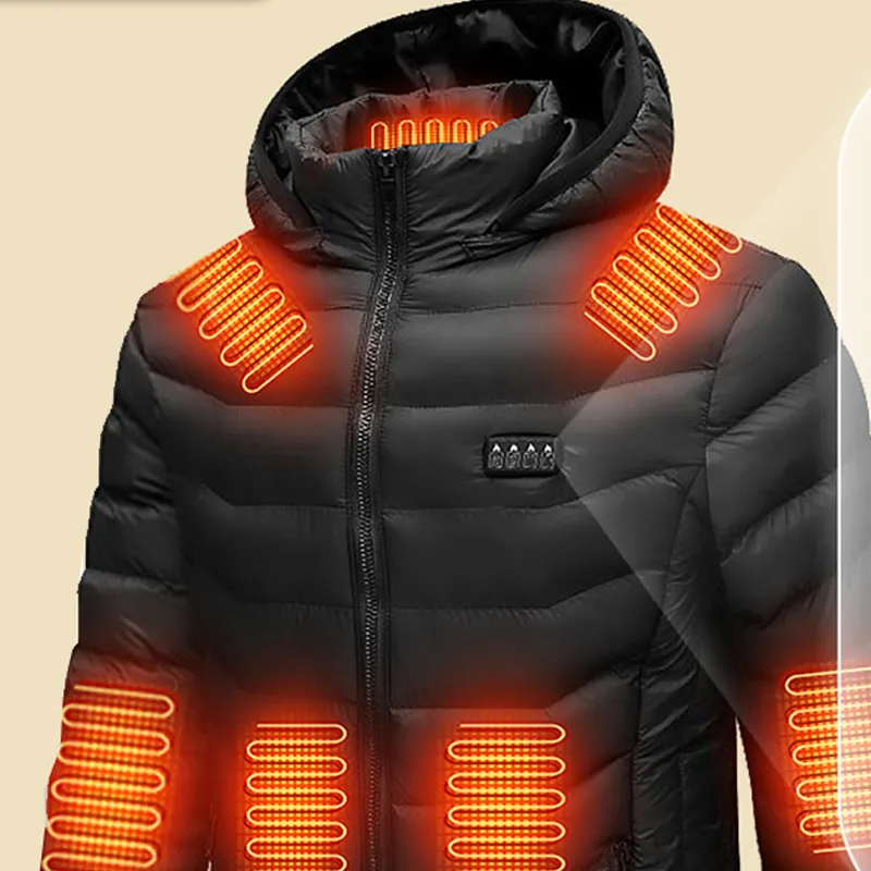 High Quality Heating Jacket  Unisex Heated Jacket For Men Winter Waterproof Heated Down Jacket