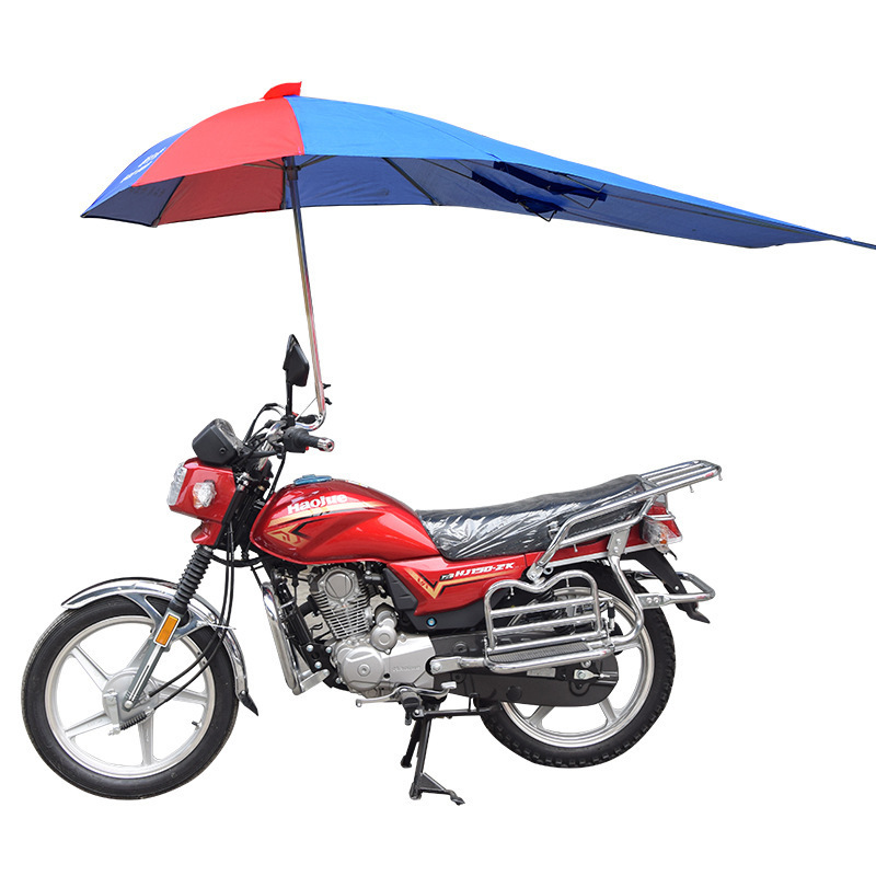 C&J motorbike umbrella Full Body Cover Windproof scooter umbrella manual motorcycle umbrella