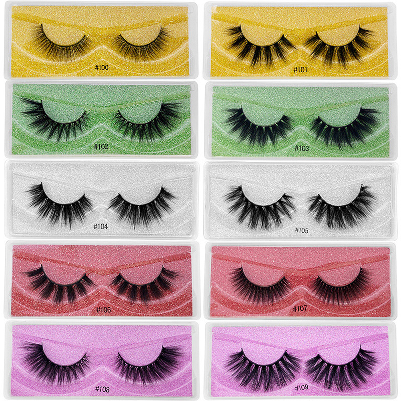 Hot sell Eyelash wholesale 30/40/50/100pairs 3d Mink Lashes Natural False Eyelashes Messy 5D Eyelashes Makeup False Lashes